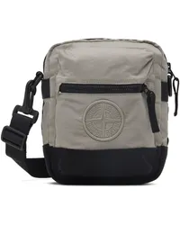 Stone Island Gray Contrast Nylon Metal Bag Vplaster