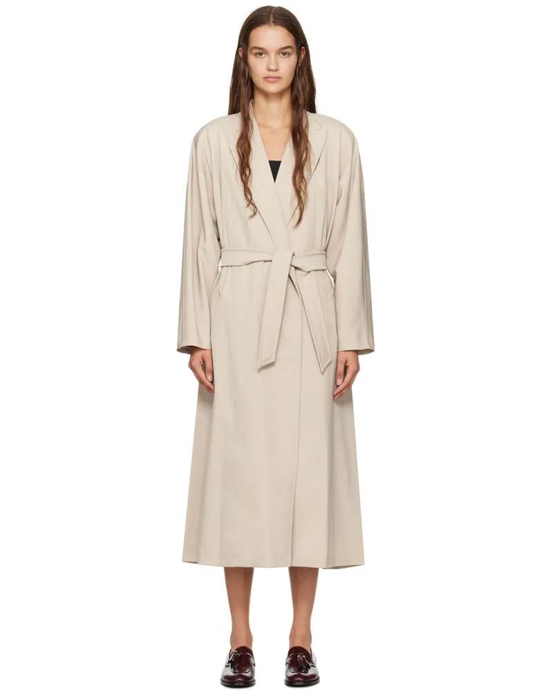 Max Mara Beige Ottico Coat 002