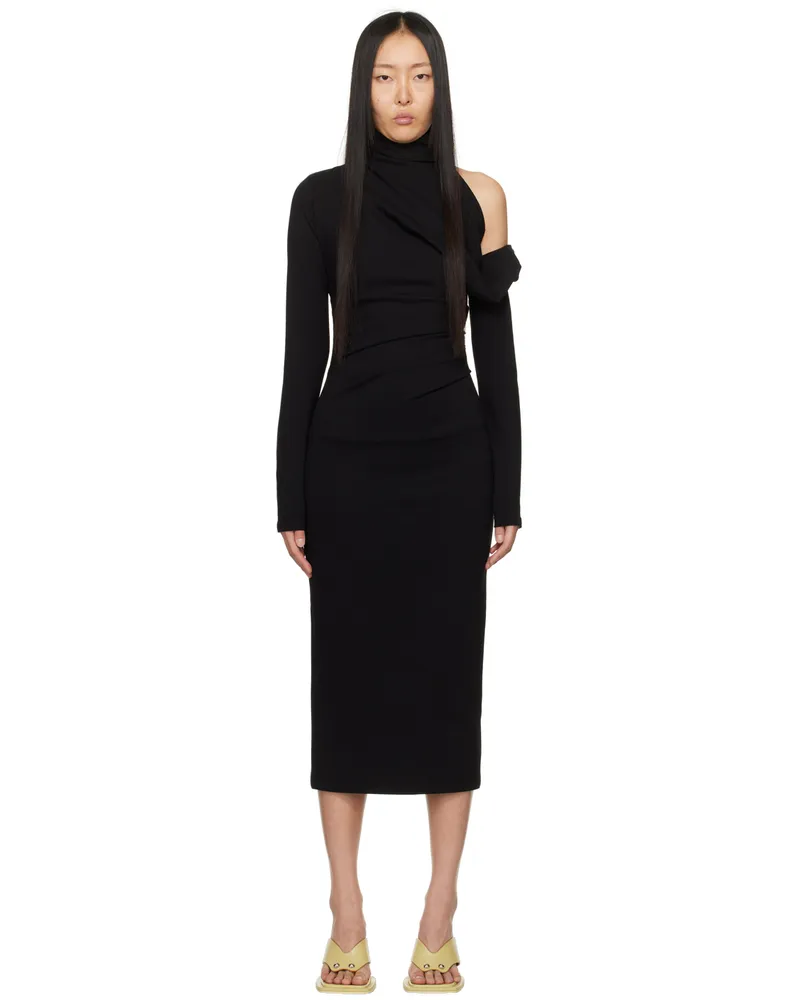 GAUGE81 Black Teresa Midi Dress 100