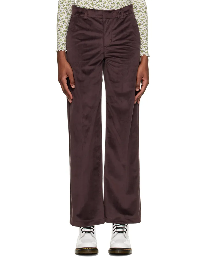 Levi's Purple Baggy Trousers Chocolate