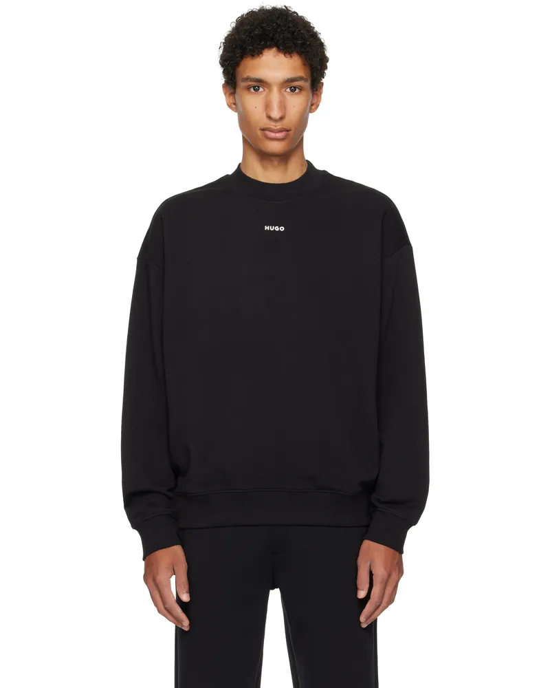 HUGO BOSS Black Relaxed-Fit Sweatshirt 001-black