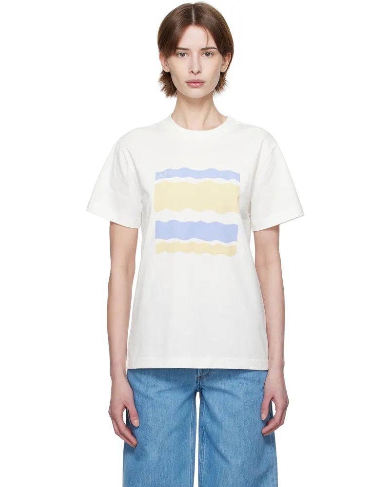 A.P.C. White Malone T-shirt Blanc