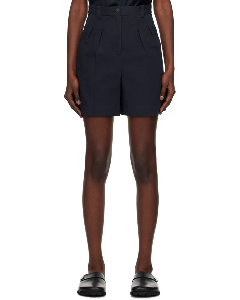 A.P.C. Navy Nola Shorts Iak