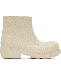 Bottega Veneta Off-White Fireman Ankle Boots 9031-sea