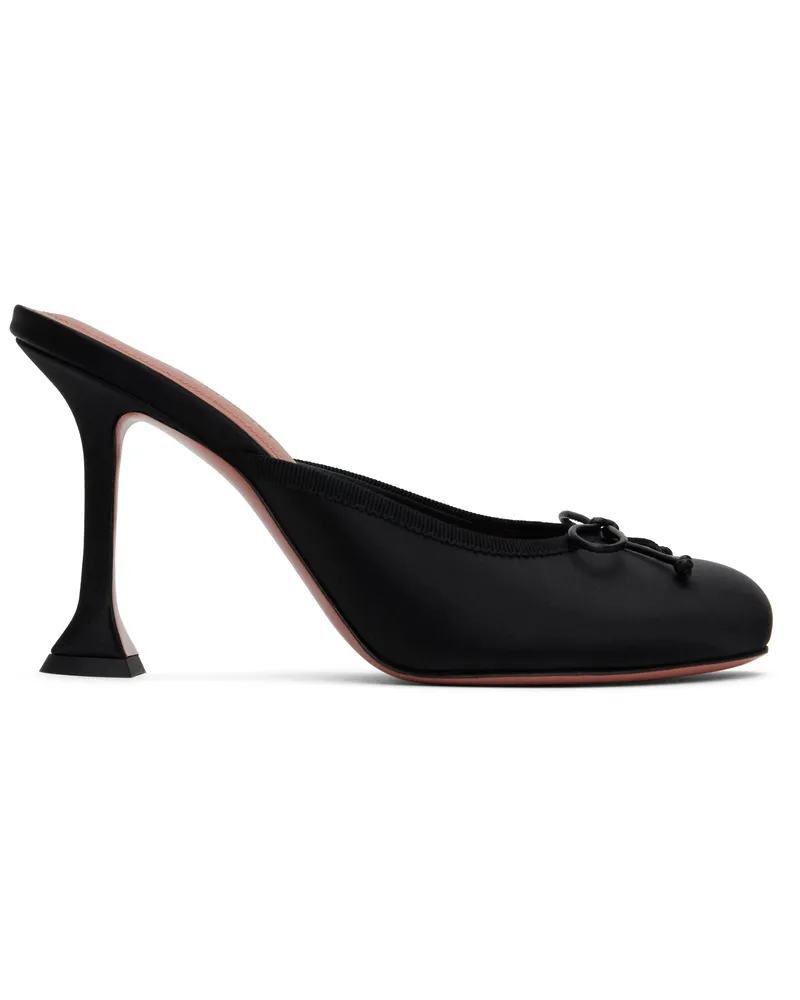Amina Muaddi Black Lila Slipper 95 Heels Black