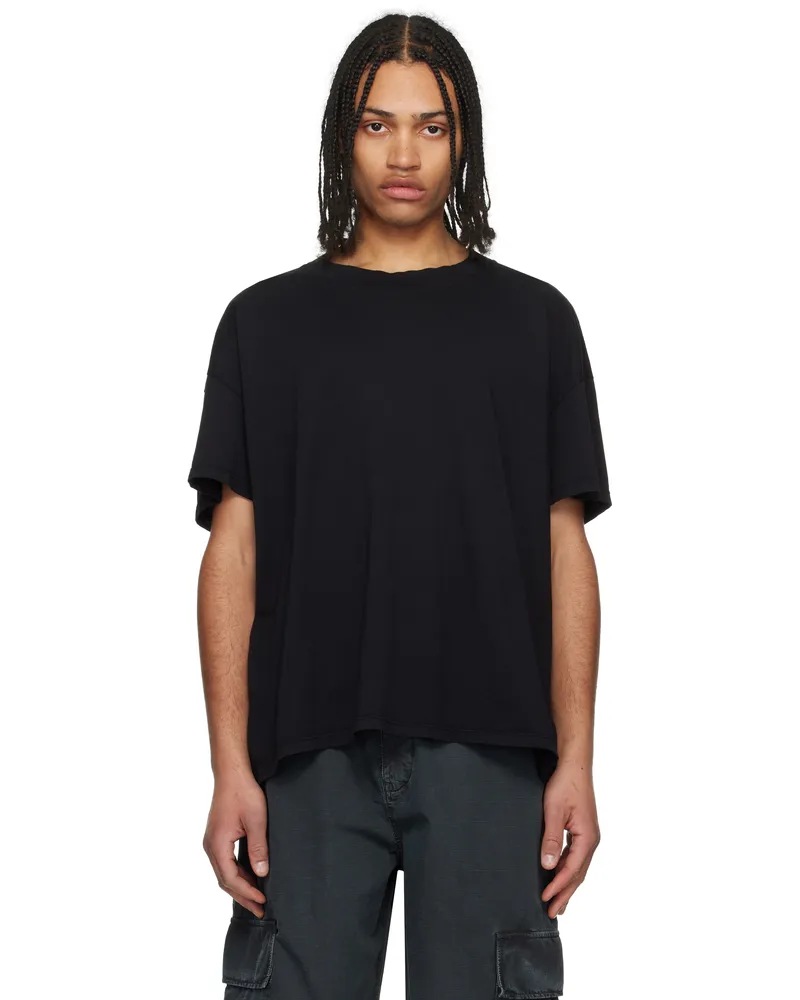 LES TIEN Three-Pack Black Oversized T-shirts Black