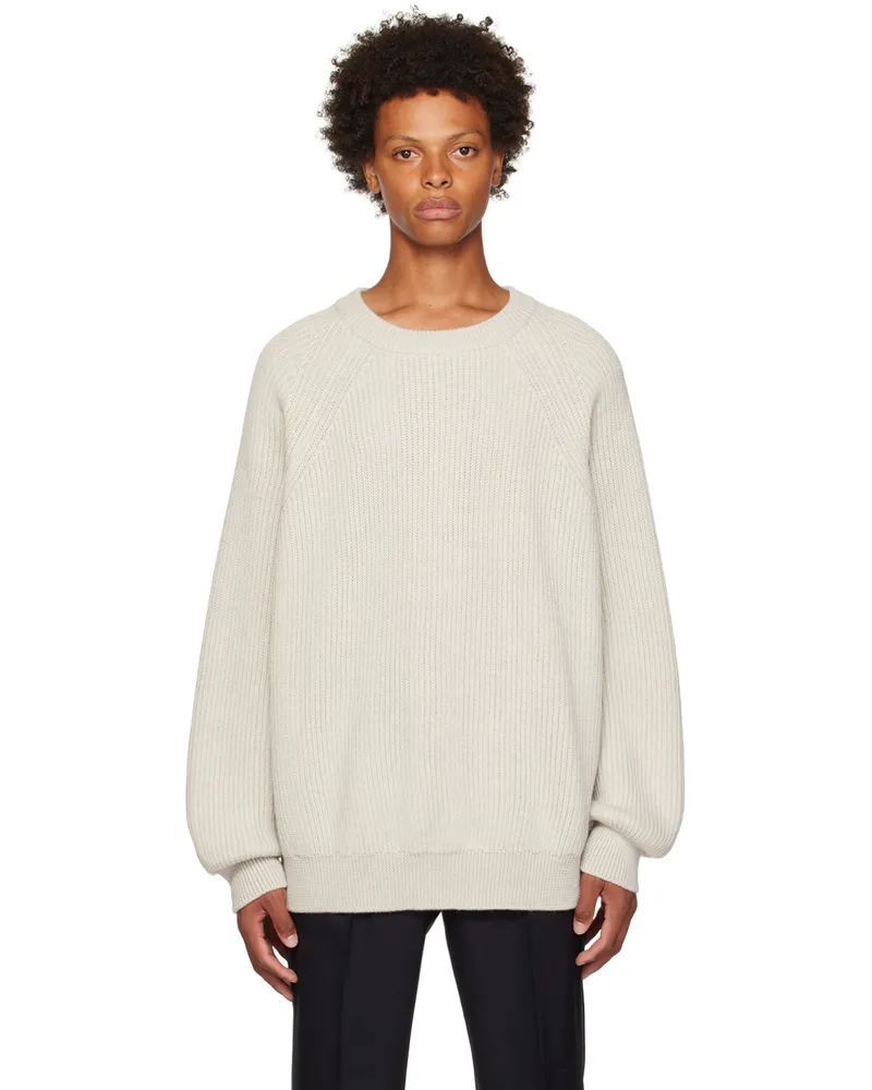GAUCHERE Beige Rib Sweater Sand