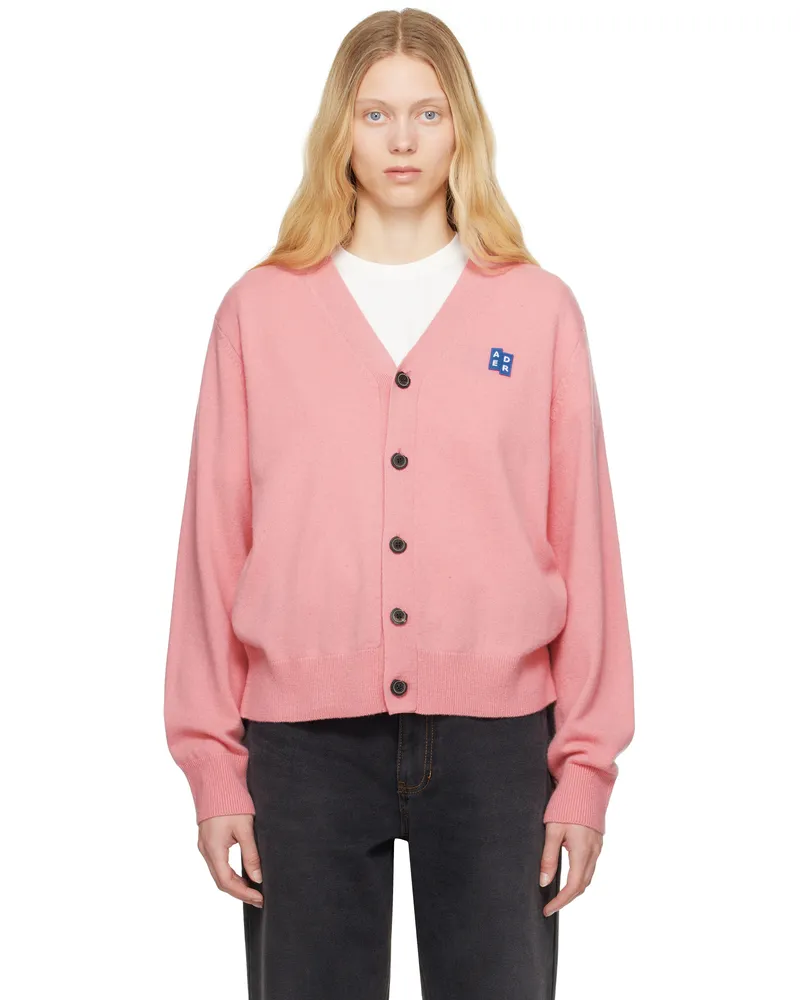 Adererror Pink Sig; BL Tag 01 Cardigan Pink