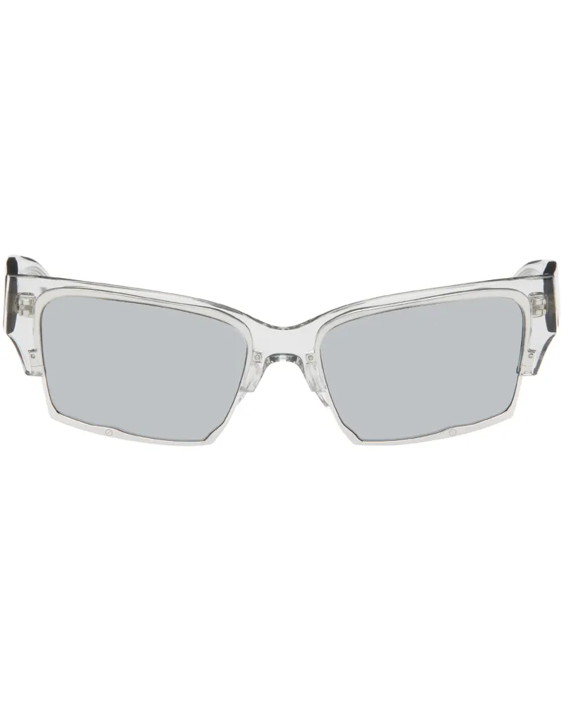 Eckhaus Latta SSENSE Exclusive Gray 'The Club' Sunglasses Steel