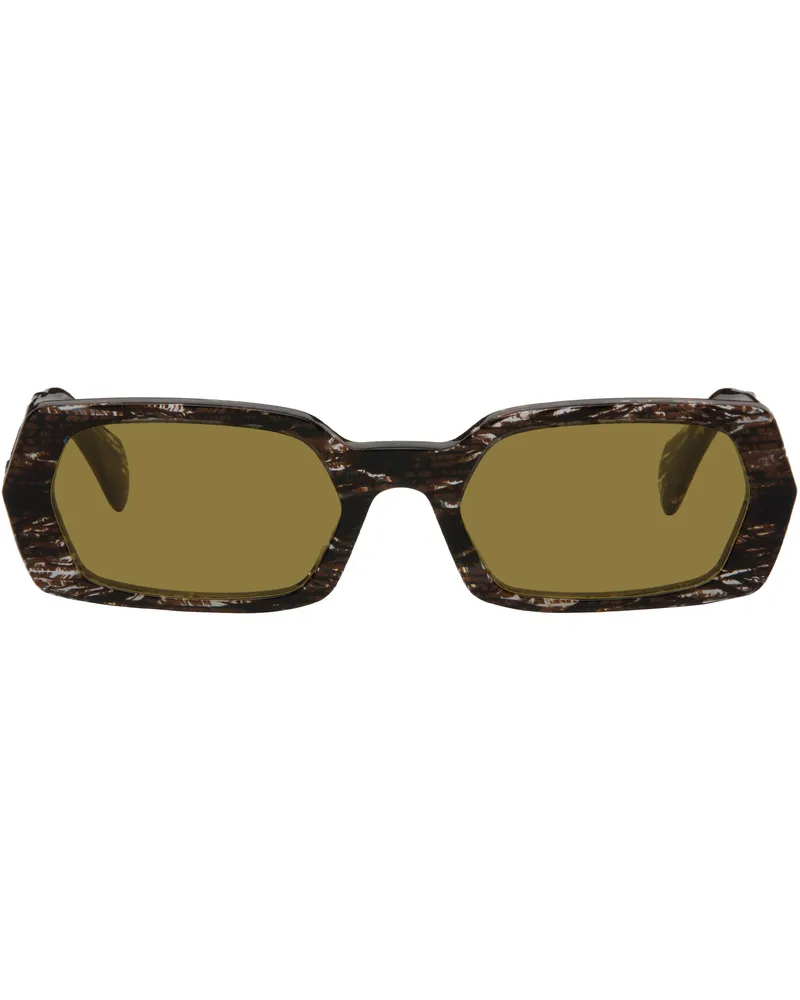 RETROSUPERFUTURE Brown 'L'Altro' Sunglasses Strambo