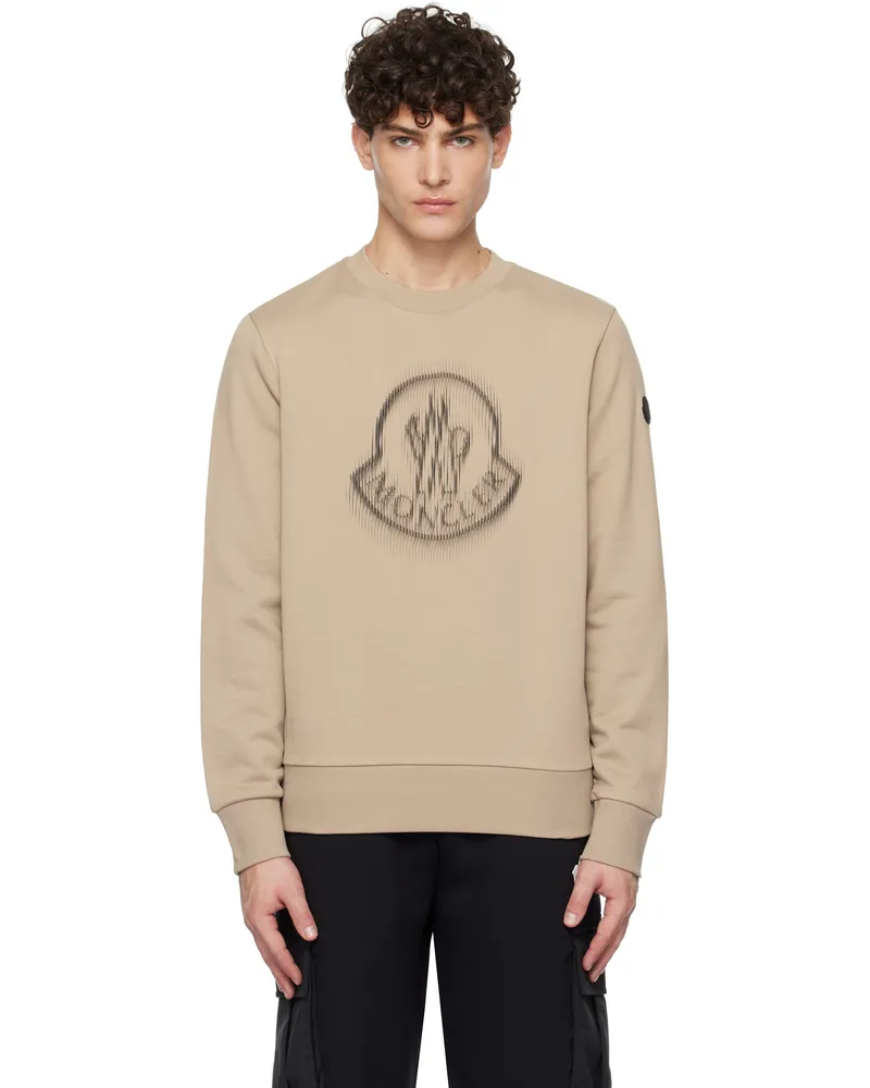 Moncler Beige French Terry Sweatshirt 207