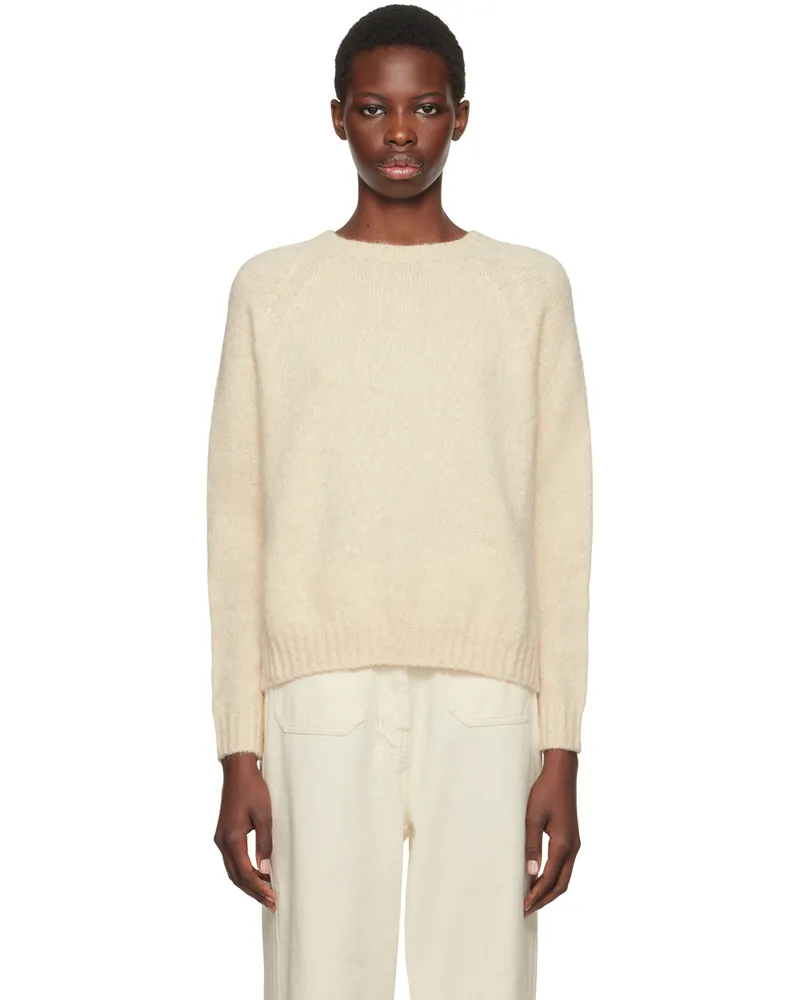 Max Mara Off-White Crewneck Sweater 014