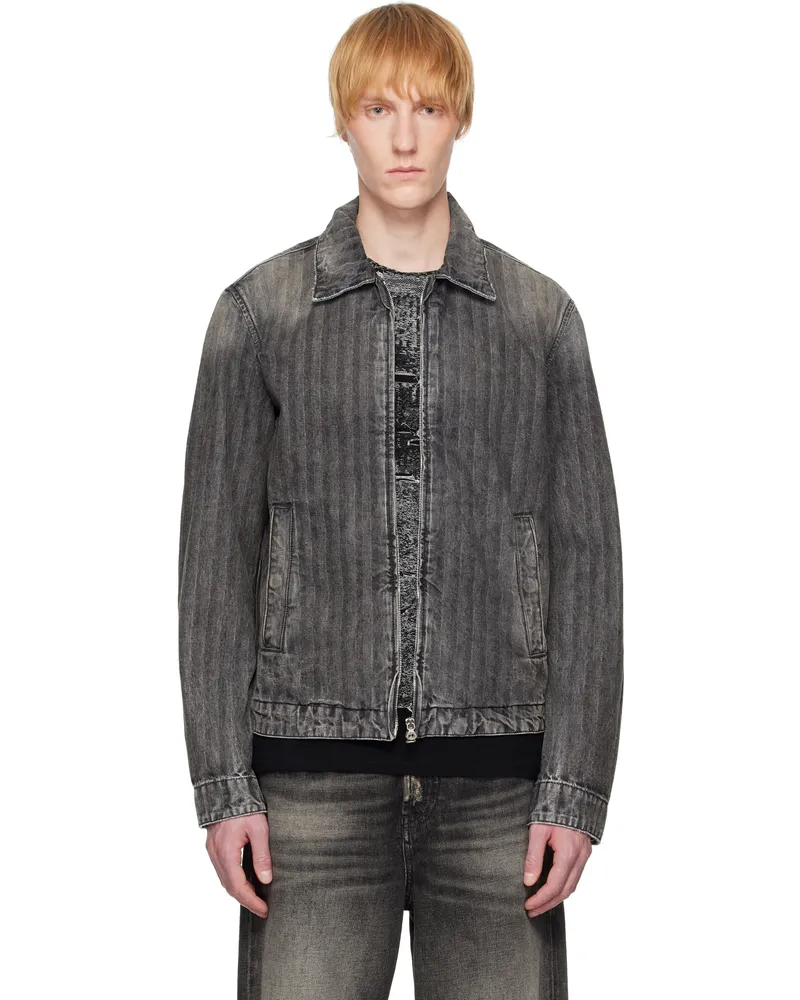 Diesel Black D-Rohe Denim Jacket 2