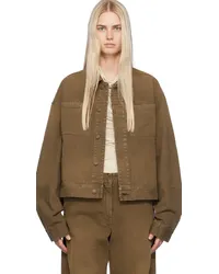 Entire Studios Brown Gem Denim Jacket Military