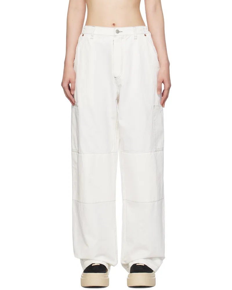 Maison Margiela White Numeric Signature Trousers 102