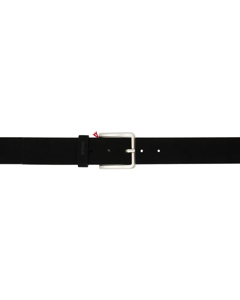 HUGO BOSS Black Suede Belt 001-black