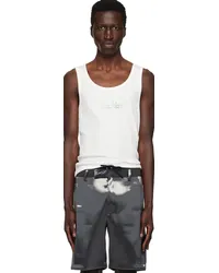 Ludovic de Saint Sernin White 'Sun Slut' Tank Top White