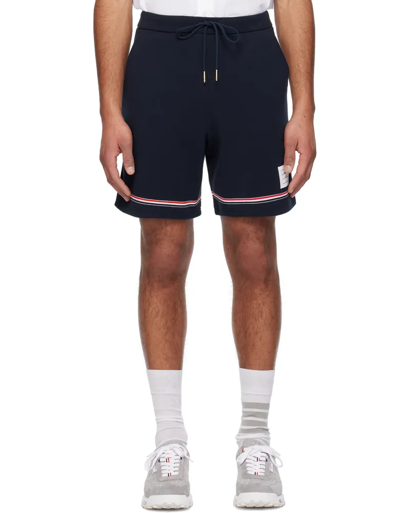 Thom Browne Navy Mid-Thigh Shorts 415