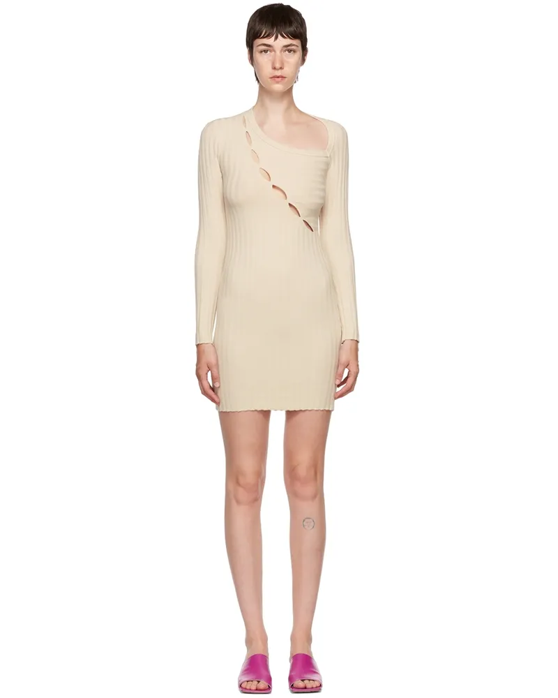 Cotton Citizen Off-White Capri Minidress Oatmeal