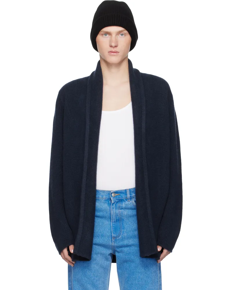 The Elder Statesman Navy Italy Smoking Cardigan