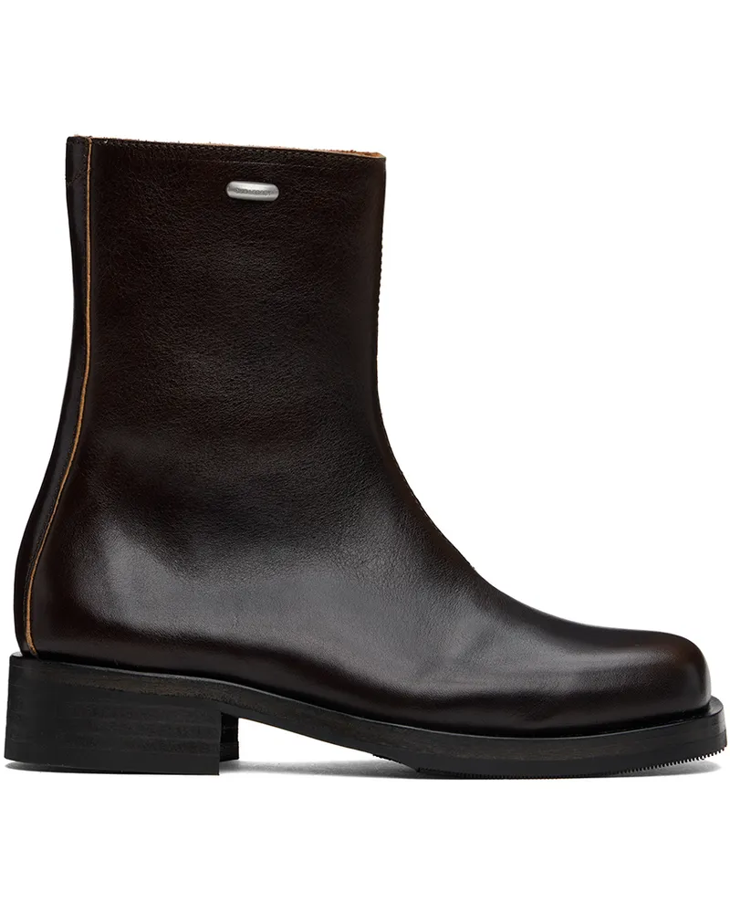 Our Legacy Brown Camion Boots Deep