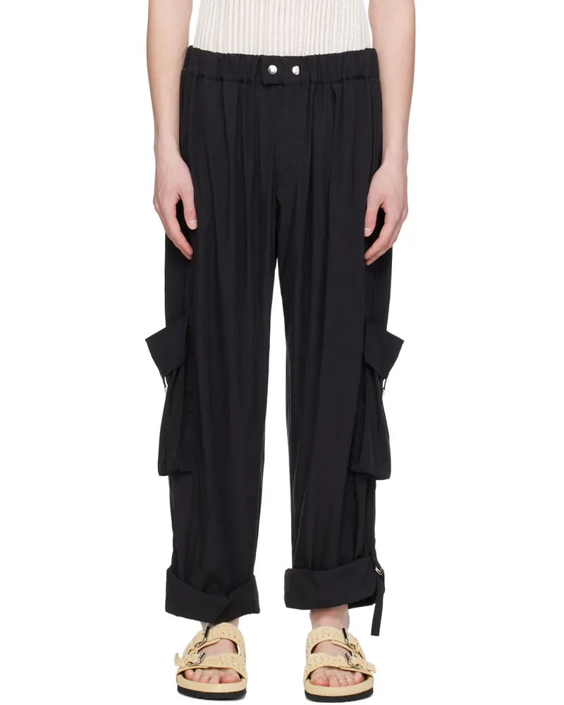Isabel Marant Black Hadjakim Cargo Pants 02fk