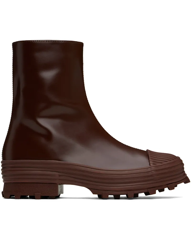 Camper Burgundy Traktori Boots Burgundy