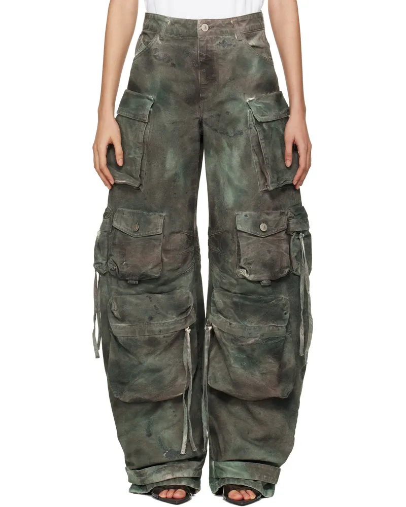 ATTICO Green Fern Camouflage Jeans 238