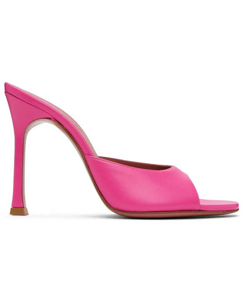 Amina Muaddi Pink Alexa Slipper 105 Heeled Sandals Lotus