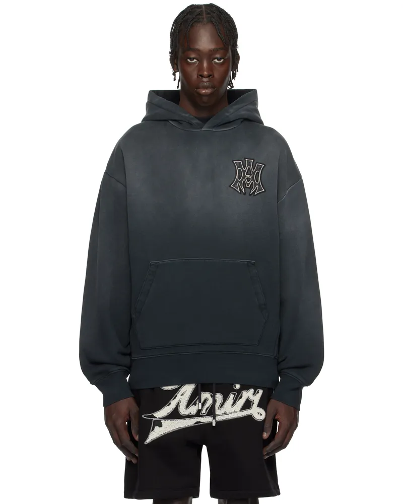 Amiri Black 'MA' Hollywood Oversized Hoodie Black