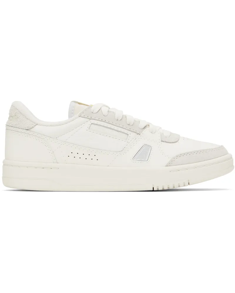 Reebok White & Gray LT Court Sneakers Chalk