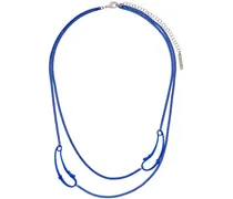 Blue Safety Chain Necklace