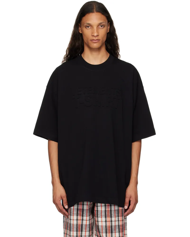 VETEMENTS Black Illusion Logo T-Shirt Black