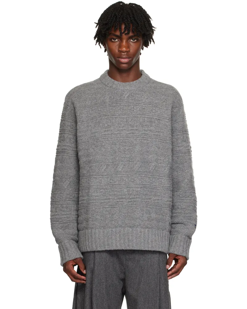 Adererror Gray Oversized Sweater Grey