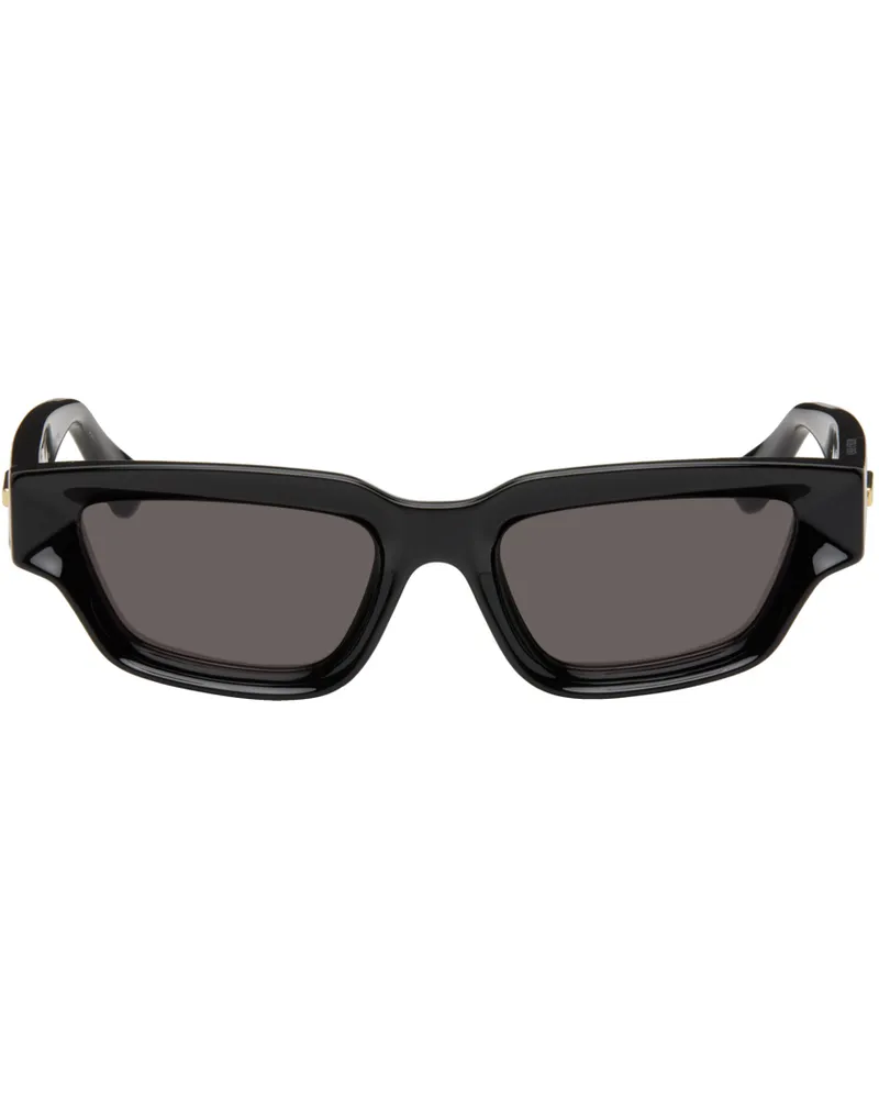 Bottega Veneta Black Rectangular Sunglasses 001