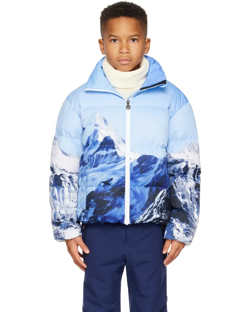 Perfect Moment Kids Blue Nuuk Down Jacket Ski