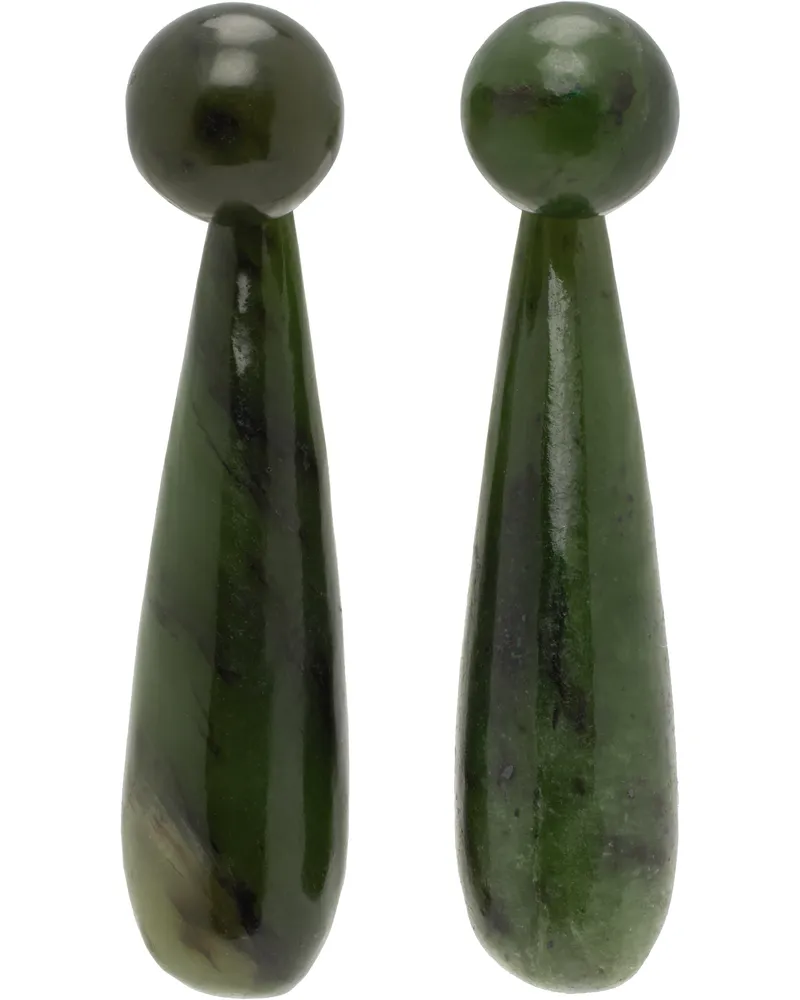 Sophie Buhai Green Small Angelika Earrings Jade