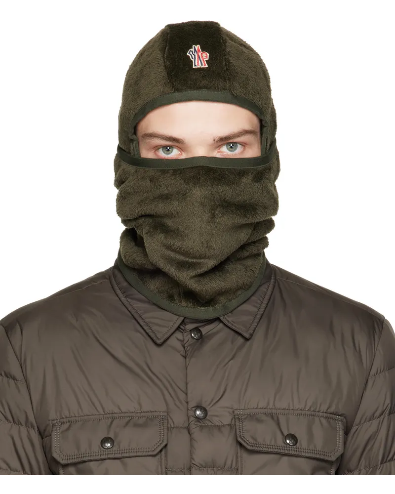 Moncler Green Monogram Balaclava Olive