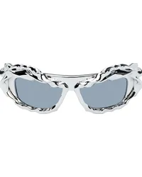 OTTOLINGER SSENSE Exclusive Silver Twisted Sunglasses Silver