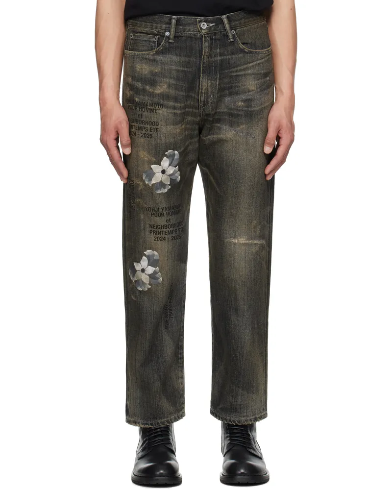 Yohji Yamamoto Black NEIGHBORHOOD Edition Basic Jeans 2