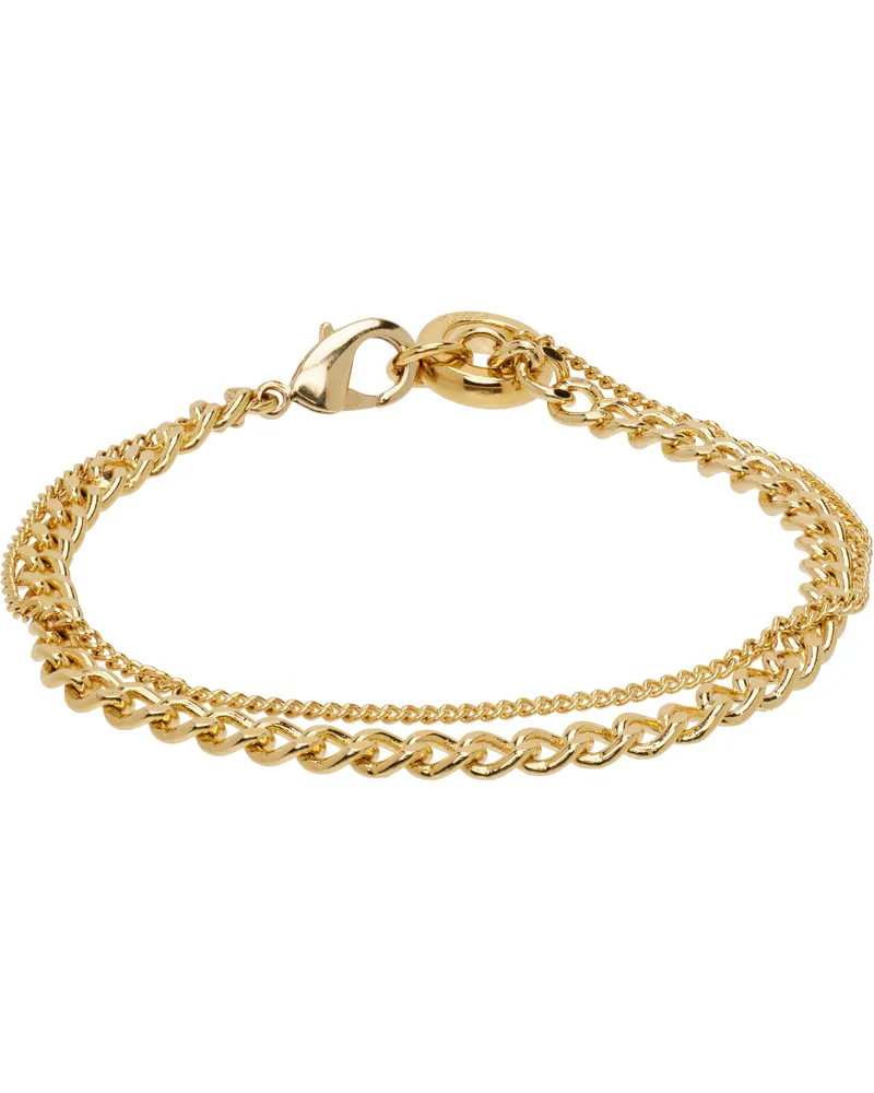 A.P.C. Gold Minimal Bracelet Raa