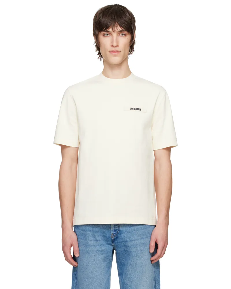 Jacquemus Beige Les Classiques 'The Gros Grain' T-shirt 150