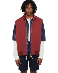 nanamica Red Zip-Up Vest R