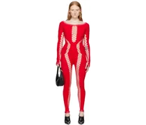 Red Cut Out Jumpsuit