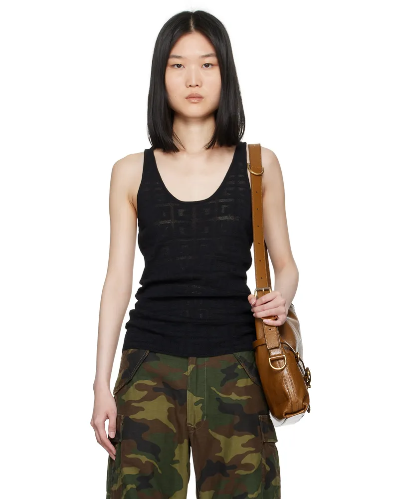 Givenchy Black 4G Tank Top 001-black