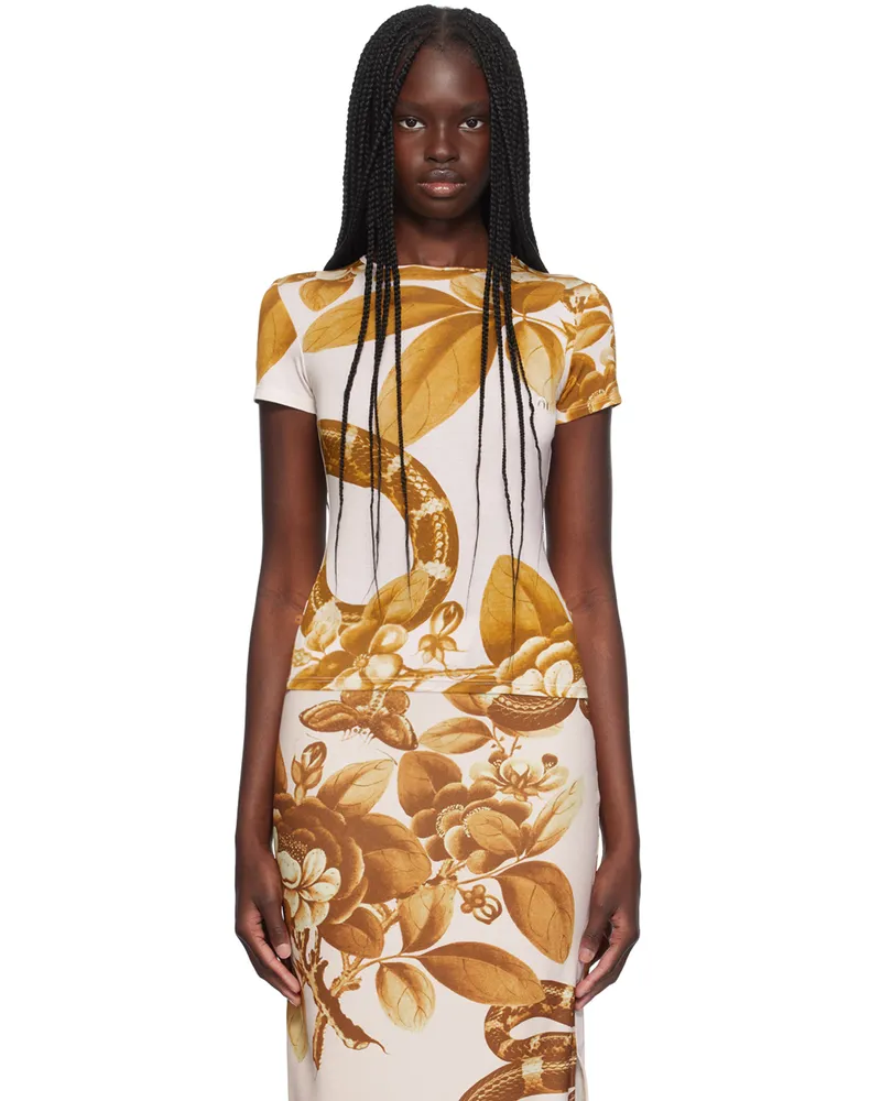 Miaou Yellow & White Mini T-Shirt Eden