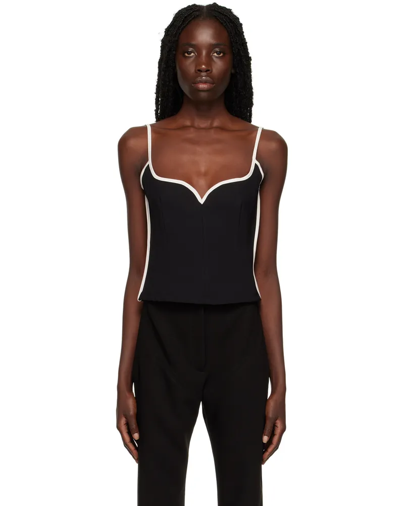 Paris Georgia Black Heart Tank Top Black