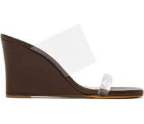 SSENSE Exclusive Brown Olympia Wedge Heeled Sandals