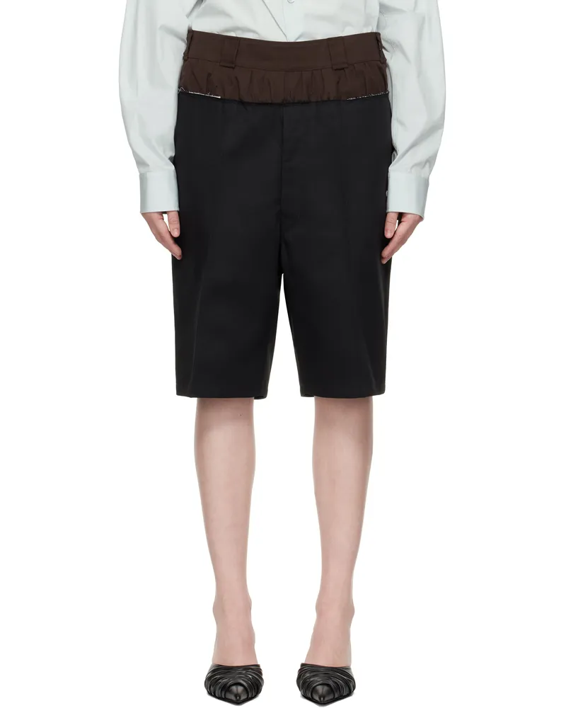 Maison Margiela Black 'Anonymity Of The Lining' Shorts 900