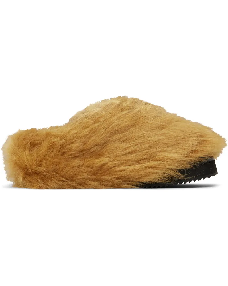 ATTICO Tan Mini Robin Sabot Slippers 120